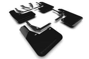 Hyundai Kona Mud Flaps - Rally Armor - UR Black with Metallic Black Logo - Black - `24-`25 Hyundai Kona Mud Flaps - Rally Armor - UR Black with Metallic Black Logo - Black - `24-`25